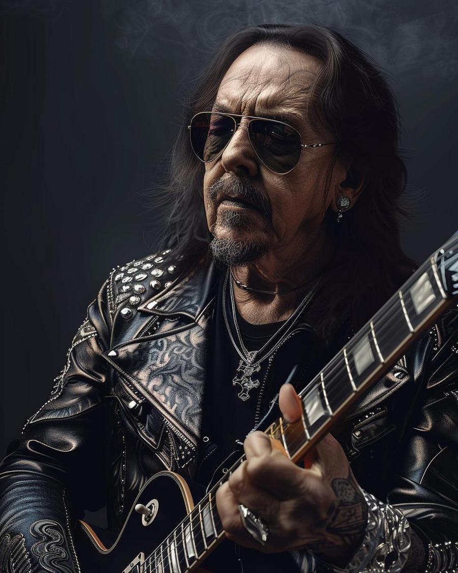 How Did Ace Frehley Build His Net Worth Over the Years? Ace Frehley smiling with guitar, infographic showing growth in net worth over years.