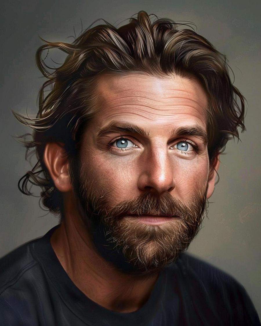 How Did Bradley Cooper Build His Fortune? Bradley Cooper standing beside luxury car, visualizing his net worth growth journey.