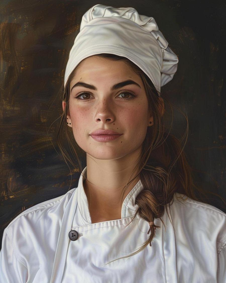 How Did Brooke Williamson Build Her Culinary Career? Brooke Williamson smiling, infographic on building culinary career, hinting at Brooke Williamson net worth.