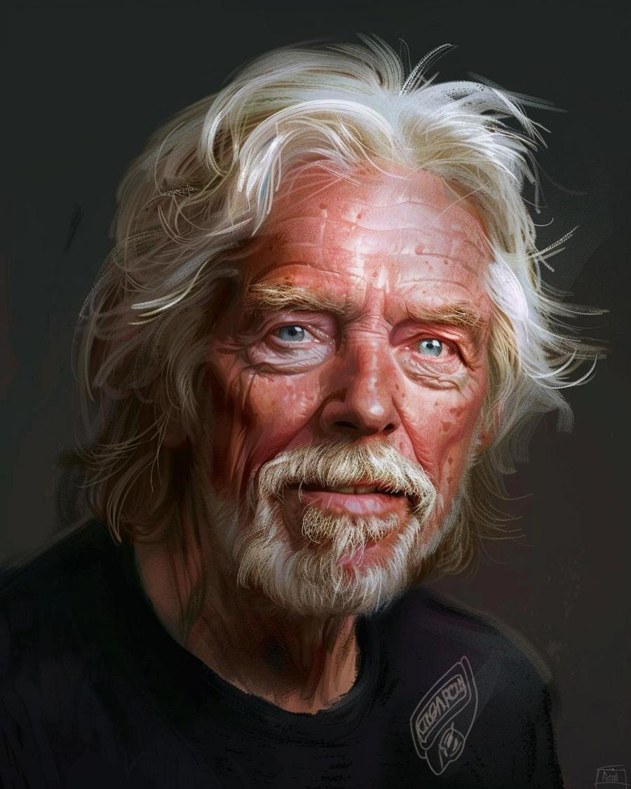 How Did Richard Branson Build His Wealth? Richard Branson net worth growth illustration, showcasing how he built his wealth over time.