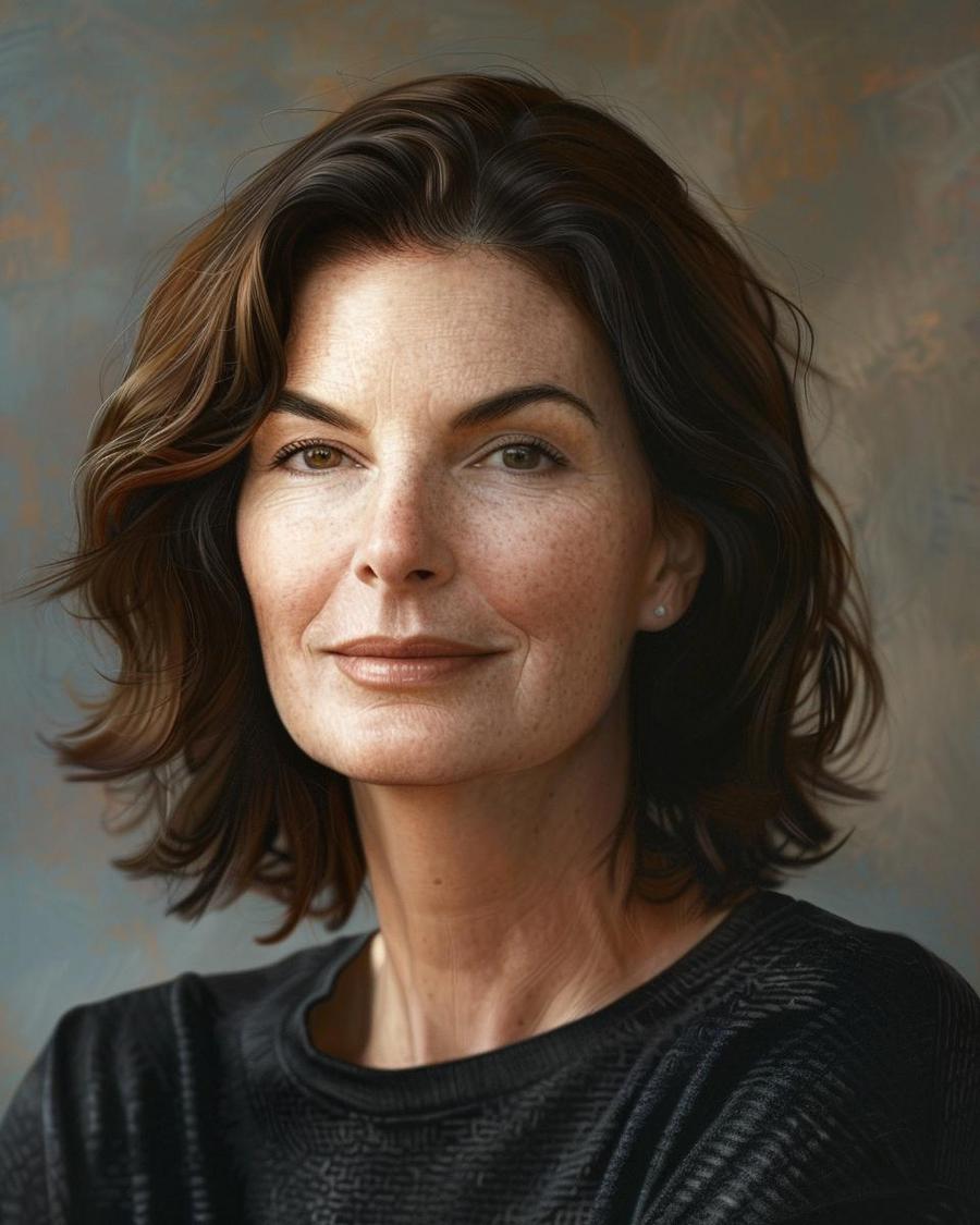 How Did Sela Ward Build Her Wealth? Sela Ward smiling, infographic detailing how Sela Ward built her net worth.