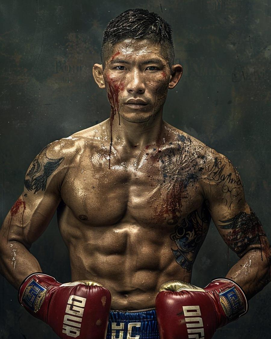How Does Rodtang's Net Worth Compare to Other Combat Sports Athletes? Rodtang Jitmuangnon posing with earnings, comparing net worth to other combat sports athletes.