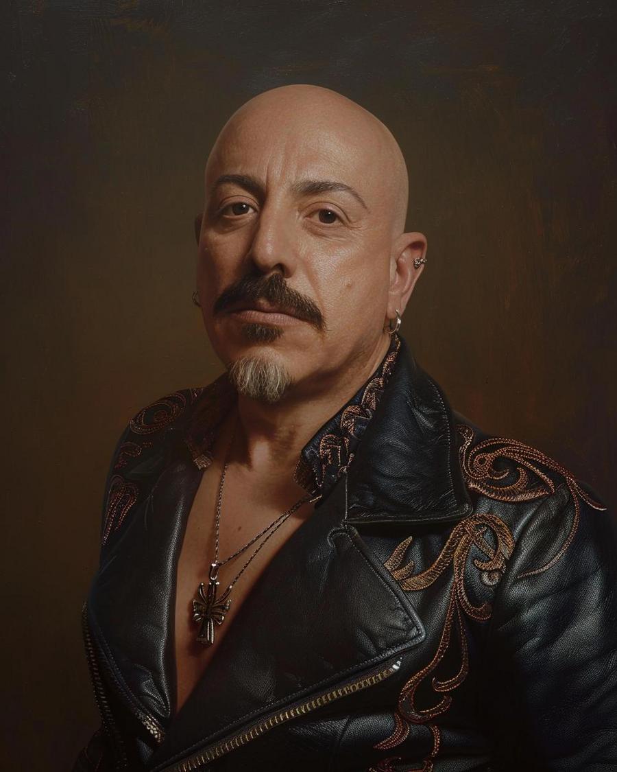 How Has Lupillo Rivera’s Music Career Influenced His Financial Status? Lupillo Rivera standing beside awards, illustrating his net worth growth through music career.