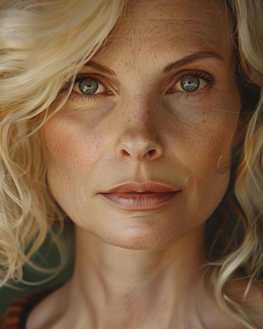 How Has Monica Potter's Personal Life Influenced Her Financial Status? Monica Potter discussing her personal life's impact on her net worth at an event.