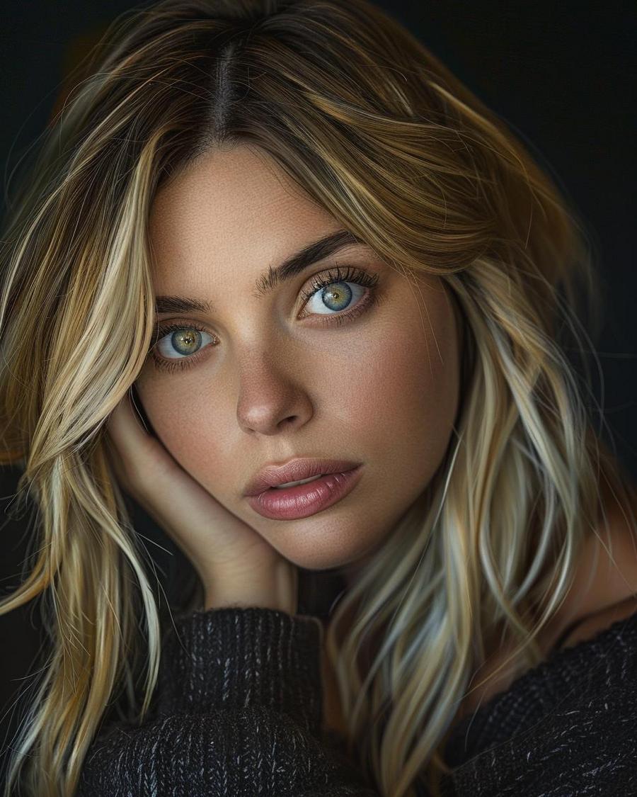 How has Ashley Benson built her net worth? Ashley Benson standing beside her accomplishments underlining her net worth growth.