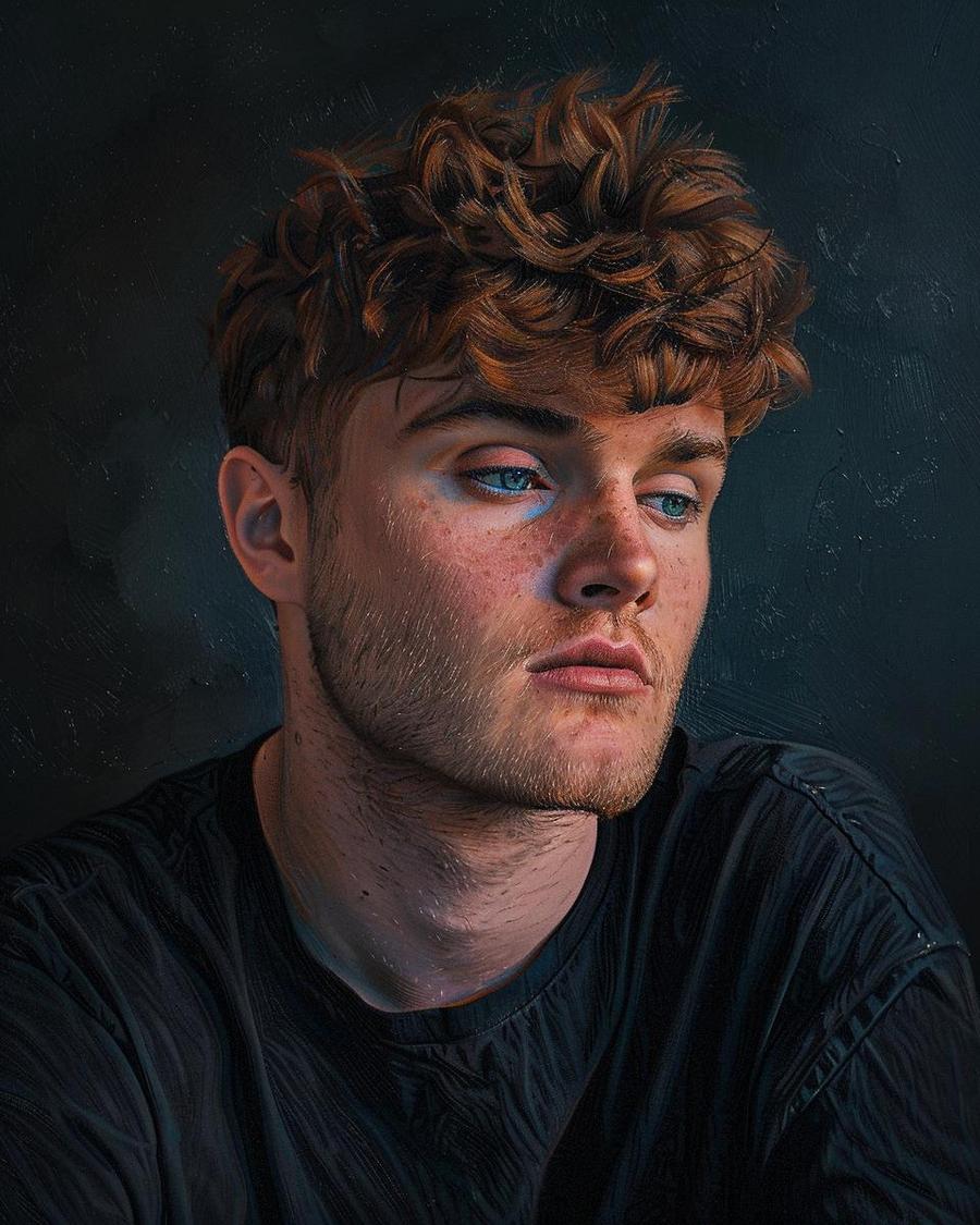 How has Parker McCollum's music career influenced his financial success? Parker McCollum smiling with guitar, indicating the impact of music on his net worth.