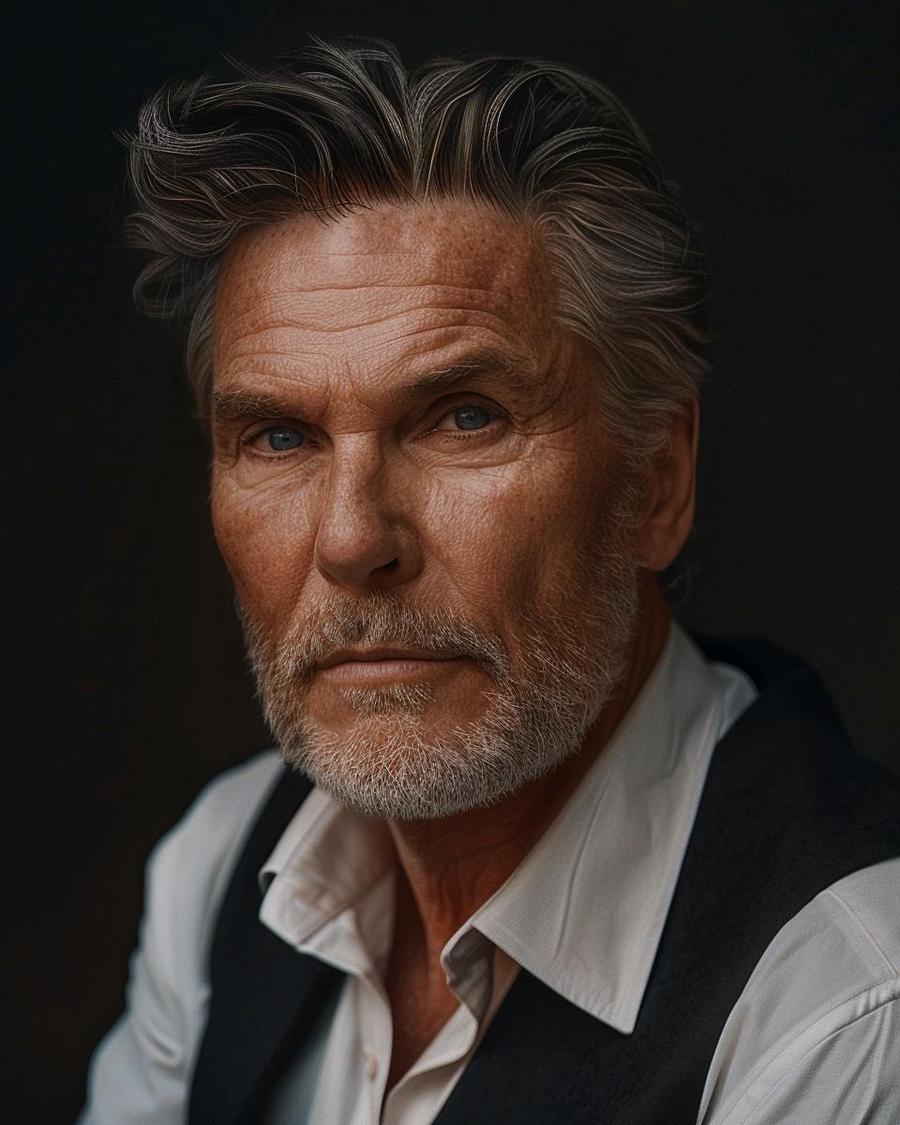 What Are Andrew Stevens' Most Notable Achievements? Andrew Stevens standing proudly beside awards showcasing his net worth and achievements.