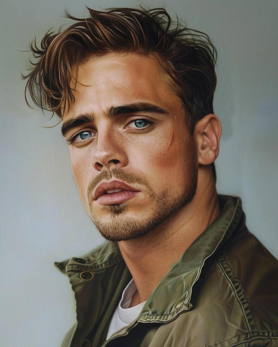 What Are Dacre Montgomery's Most Notable Career Achievements? Dacre Montgomery standing beside awards, showcasing notable career achievements impacting net worth.