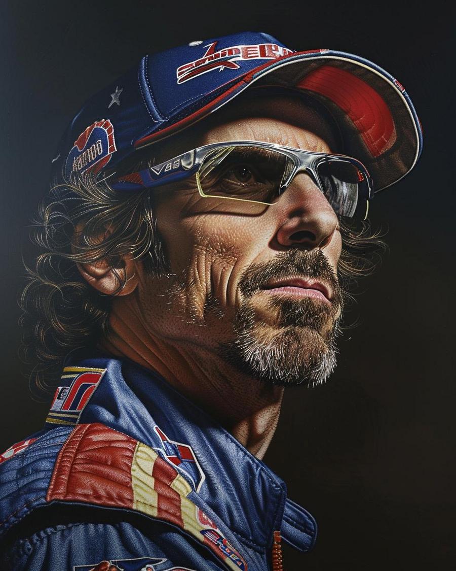 What Are Kyle Petty's Notable Career Achievements? Kyle Petty standing beside accolades, highlighting his career achievements and net worth.