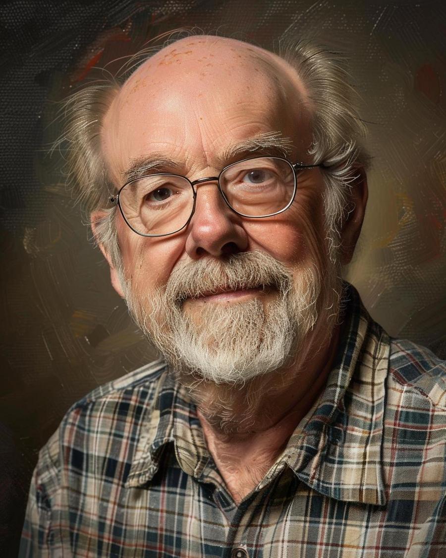 What Are the Components of Bill Geddie's Net Worth? Bill Geddie smiling with symbols representing components of his net worth around him.