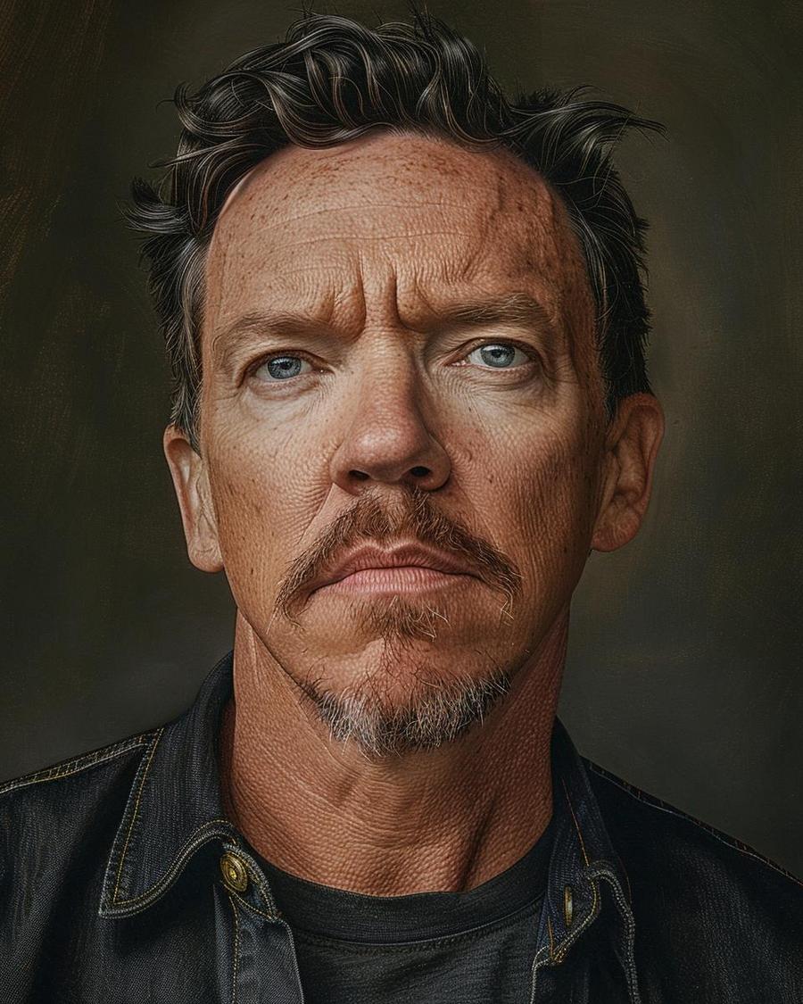 What Are the Major Milestones in Matthew Lillard's Career? Matthew Lillard standing next to career milestones chart, highlighting net worth growth.