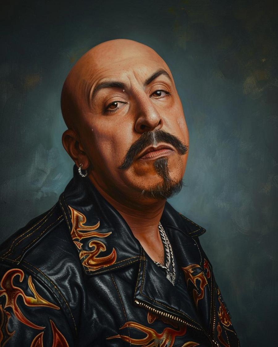 What Business Ventures Contribute to Lupillo Rivera’s Net Worth? Lupillo Rivera with a chart showing businesses contributing to his net worth.