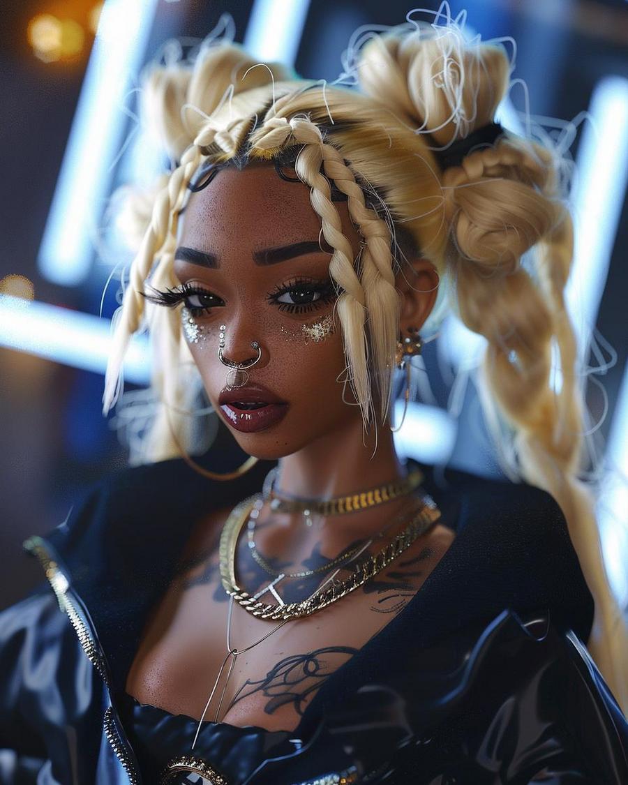 What Challenges Has Dream Doll Overcome in Her Career? Dream Doll poses triumphantly, showcasing her success and hinting at her net worth growth.