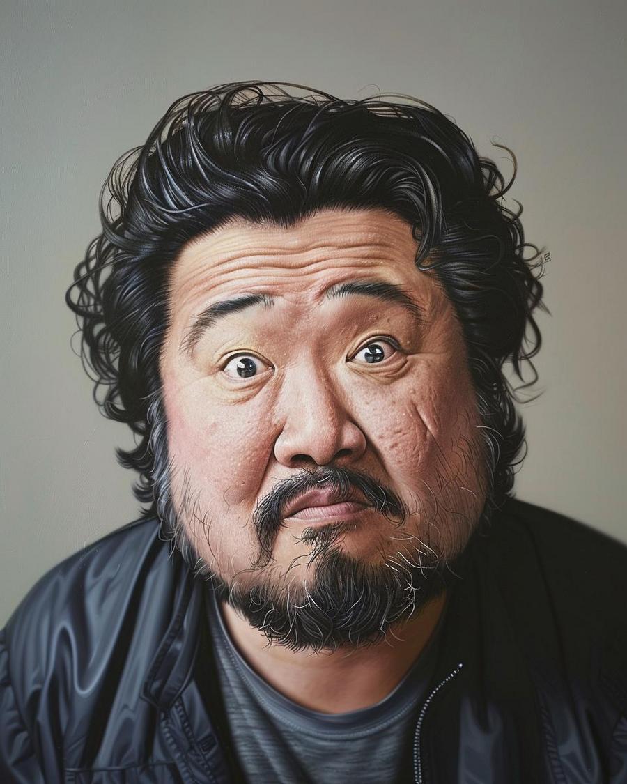 Bobby Lee smiling, infographic highlighting key points on Bobby Lee's net worth growth.