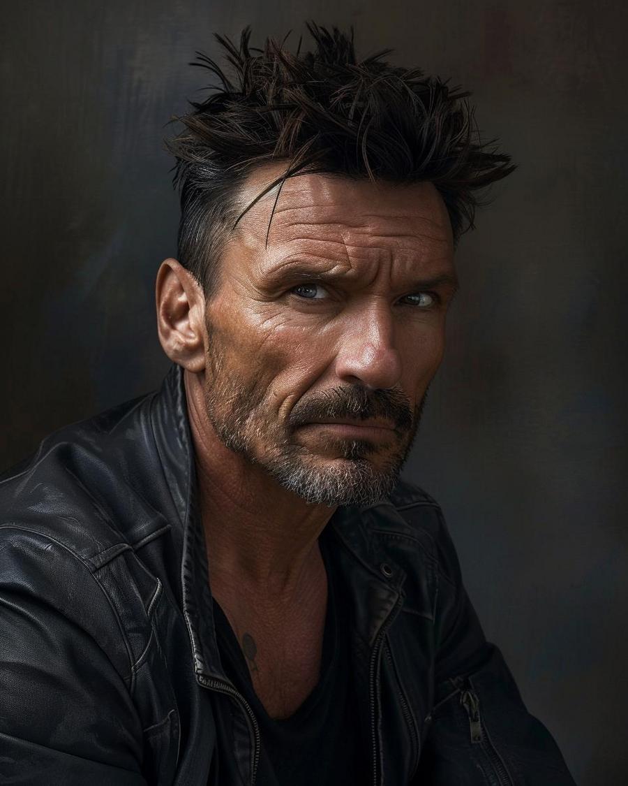 What Luxury Assets Does Frank Grillo Own? Frank Grillo standing proudly beside his luxurious car, reflecting his net worth.