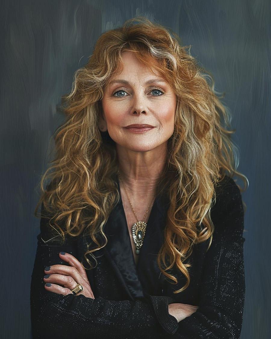 What Made 'The Jenny Jones Show' Noteworthy? Jenny Jones standing with monetary symbols, highlighting Jenny Jones net worth from her show.