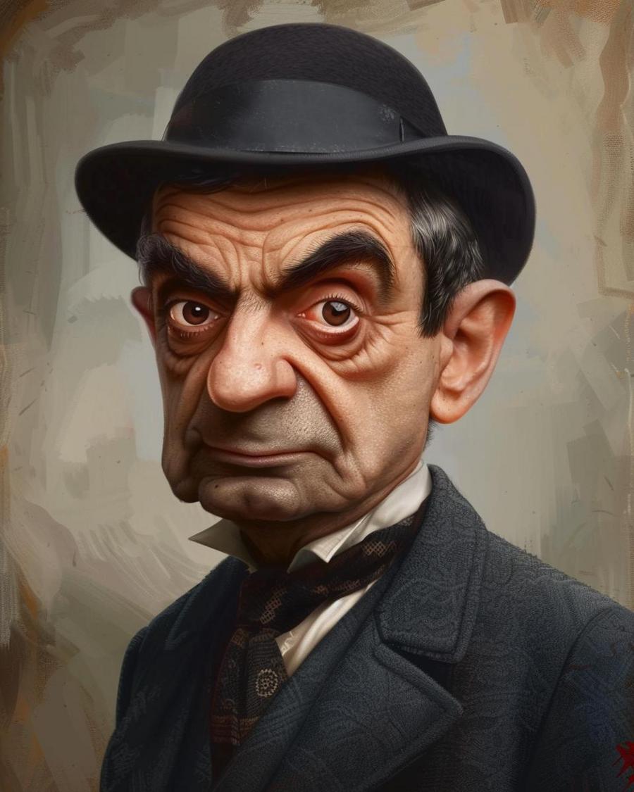 What Role Does Rowan Atkinson's Car Collection Play in His Financial Portfolio? Rowan Atkinson posing with his car collection, showcasing his net worth growth.