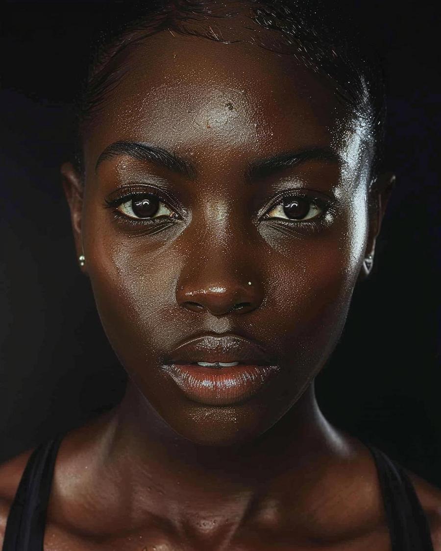 What impact did Tori Bowie's Olympic successes have on her financial status? Tori Bowie celebrating victory, illustrating the impact of Olympic success on her net worth.