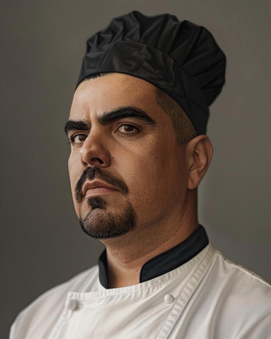 Aaron Sanchez smiling with a backdrop of his ventures highlighting his net worth.