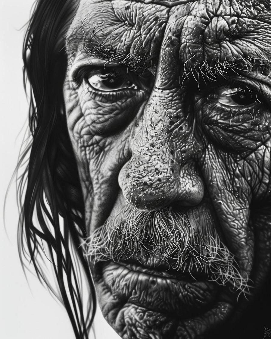 Danny Trejo smiling in a photo depicting his net worth and salary status.