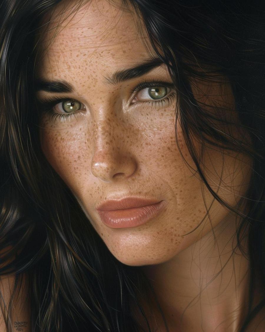 Demi Moore smiling with text overlay about her current net worth in 2023.
