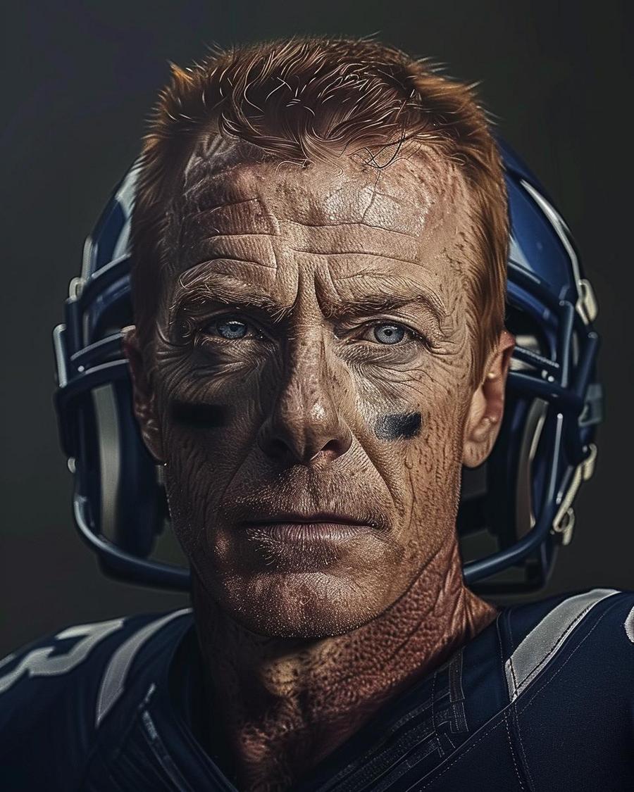 Jason Garrett smiling, infographic highlighting Jason Garrett's net worth in millions.