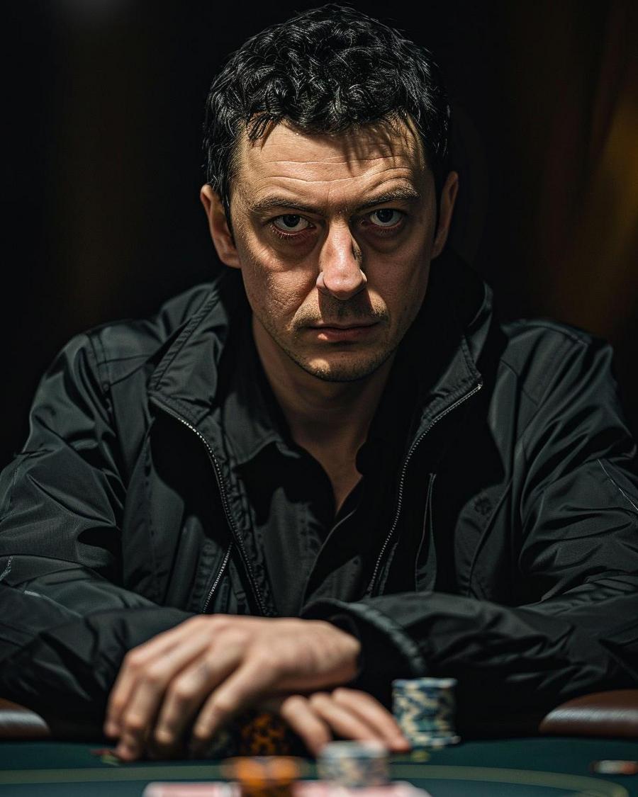 Tom Dwan smiling beside a graphical representation of his net worth increase over time
