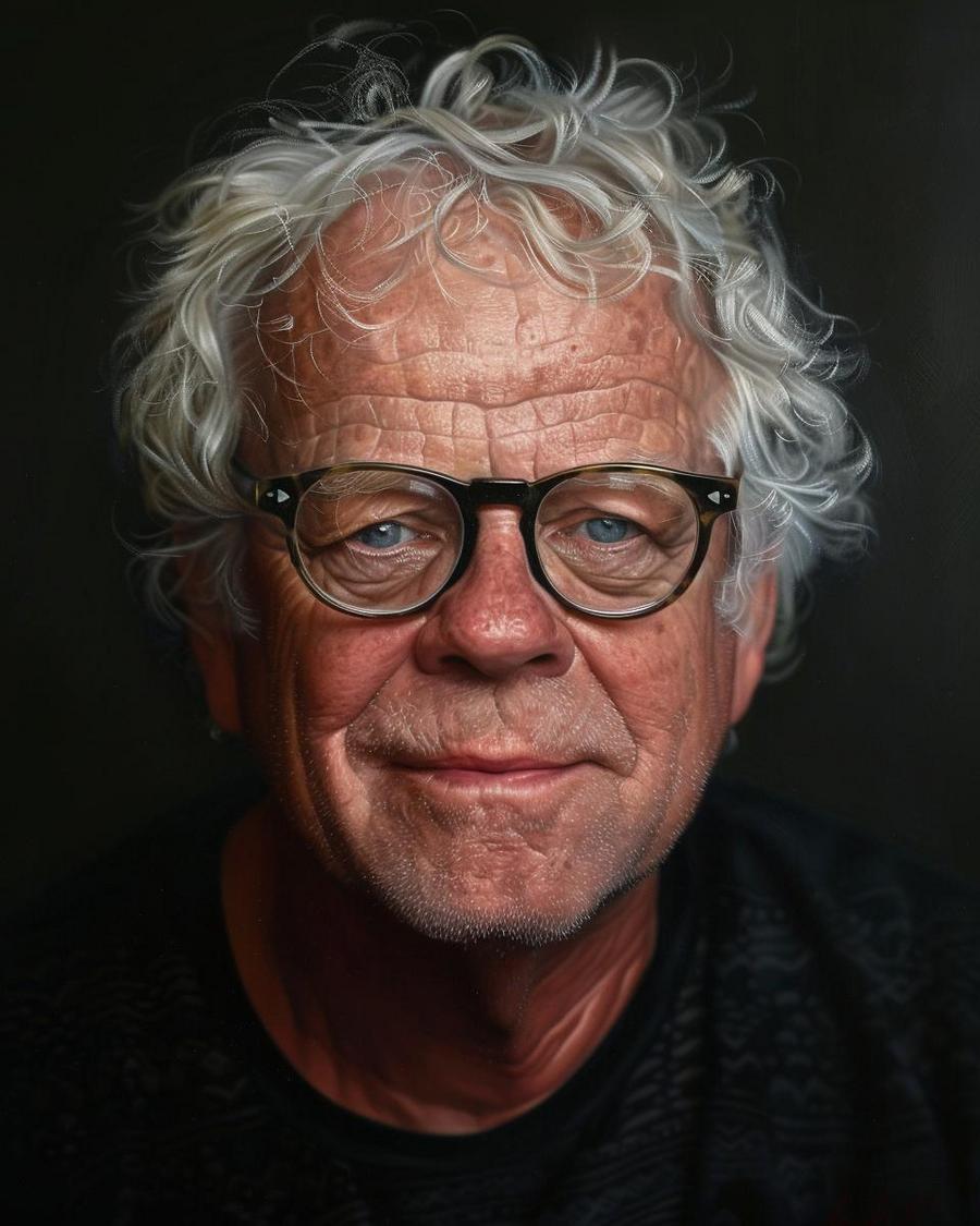 Jerry Springer smiling, backdrop highlights his career and hints at his net worth.