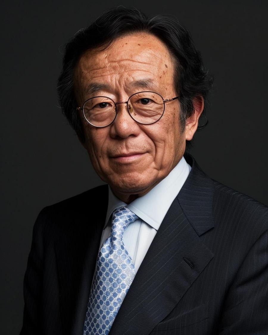 Yori Saneyoshi smiling, infographic highlighting Yori Saneyoshi net worth and career milestones.
