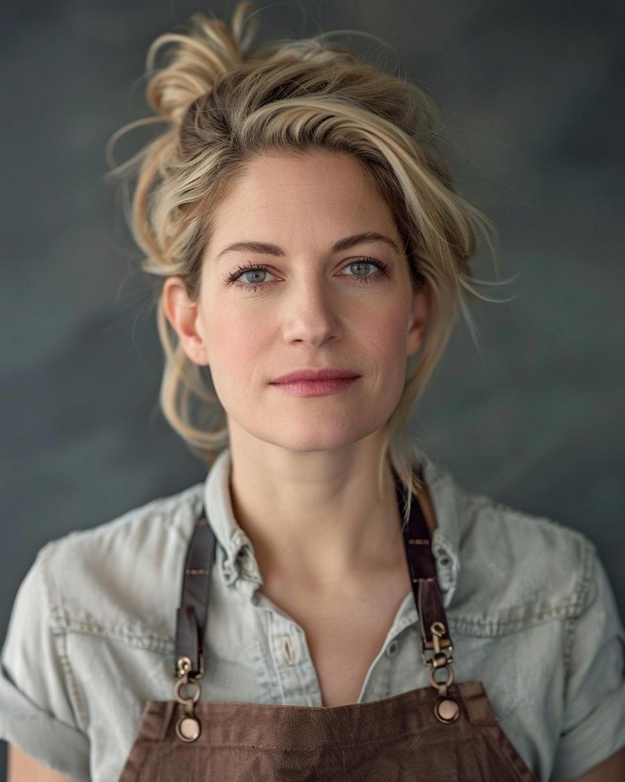 How Did Amanda Freitag's Career Begin? Amanda Freitag net worth chef at early career stage cooking in professional kitchen.