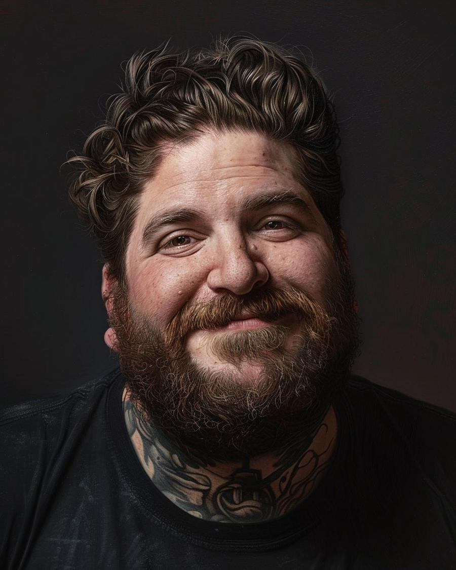 How Does Big Jay Oakerson's Podcast Contribute to His Financial Success? Big Jay Oakerson smiling with podcast mic, illustrative of his net worth growth.