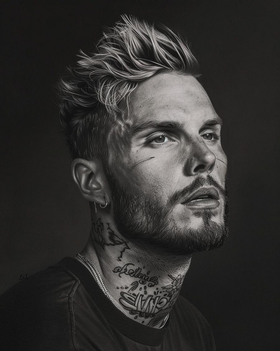 How Does Matt Pokora Manage His Finances? Matt Pokora analyzing financial documents highlighting his net worth growth and financial management.