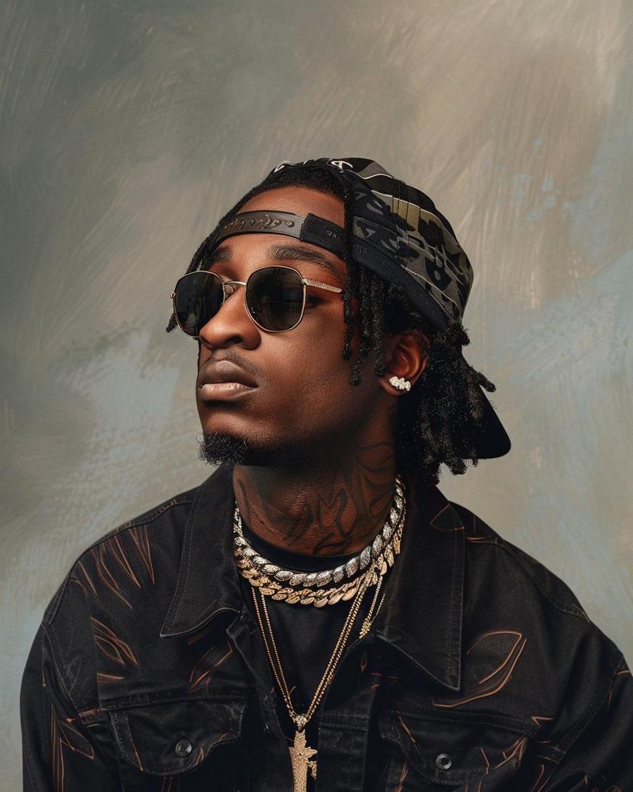 How Has K Camp Accumulated His Wealth Over the Years? K Camp sitting beside his luxurious car, reflecting on his net worth accumulation.