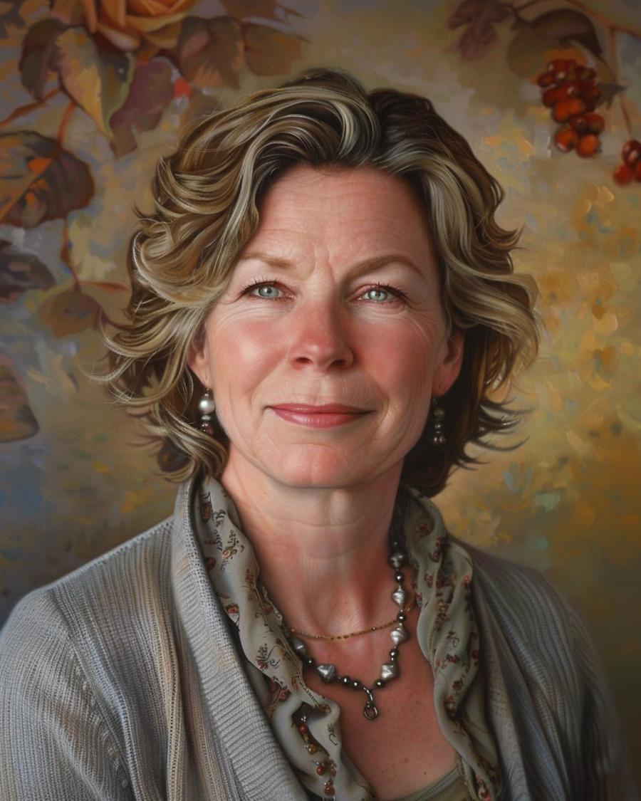 How Has Suzanne Scott's Career Contributed to Her Net Worth? Suzanne Scott smiling, with text overlay about career contributing to her net worth.