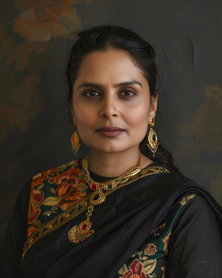 How Have Maneet Chauhan's Restaurants Contributed to Her Net Worth? Maneet Chauhan smiling beside restaurants showcasing contribution to her net worth.