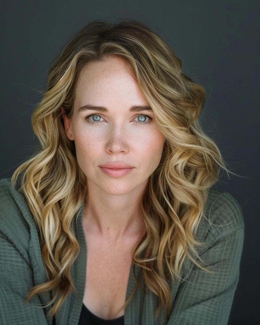 What Are Amanda Fuller's Most Notable Roles? Amanda Fuller smiling, known for her notable roles and discussing net worth insights.