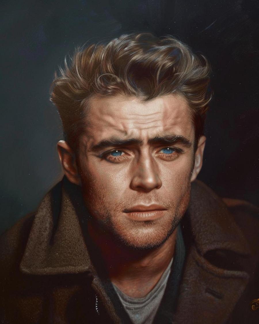 James Dean smiling, curious about James Dean net worth and salary details.
