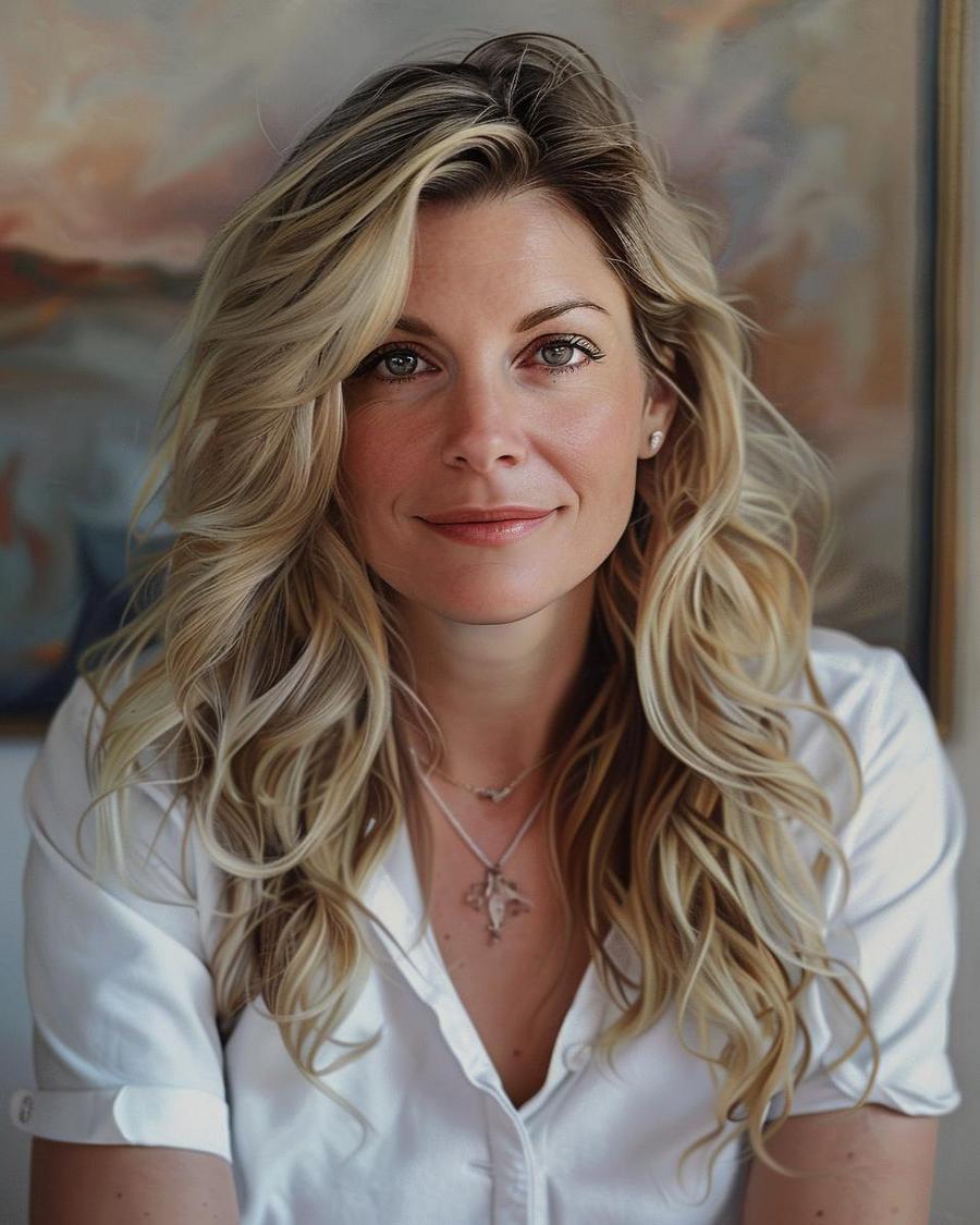 What are Amanda Freitag's Main Sources of Income? Amanda Freitag smiling in a kitchen - Amanda Freitag net worth and income sources.