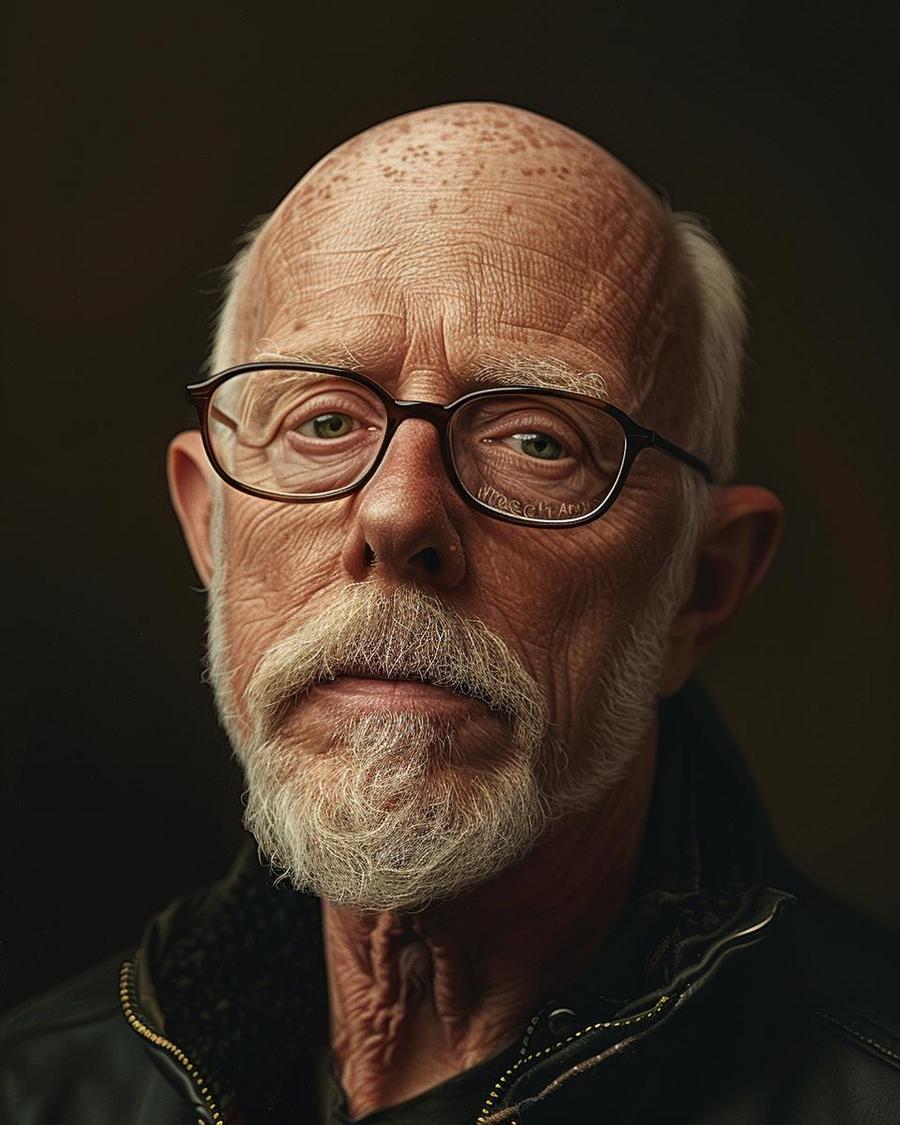 What is Billy Lane's net worth in 2023? Billy Lane standing next to a custom motorcycle, showcasing his net worth in 2023.