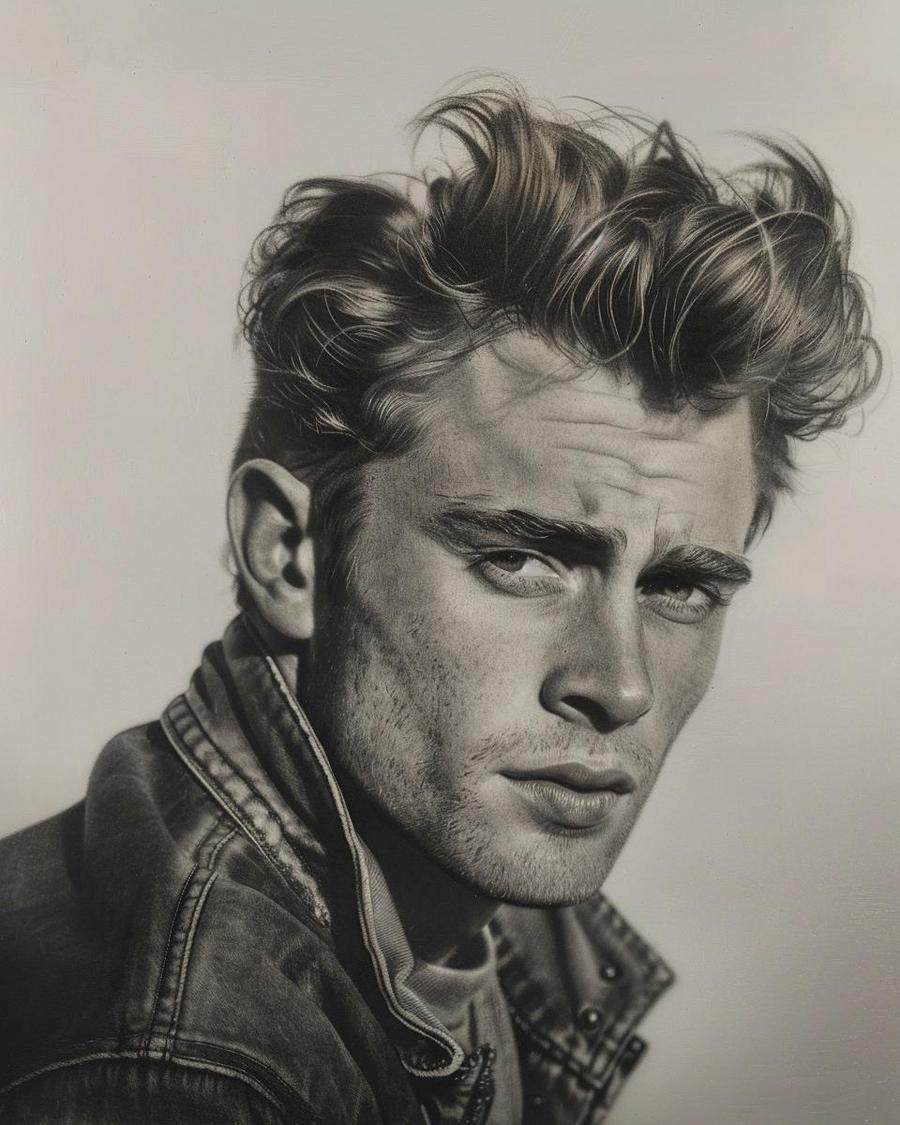 Who Inherited James Dean's Estate? James Dean net worth: Who inherited James Dean's estate? Black and white portrait