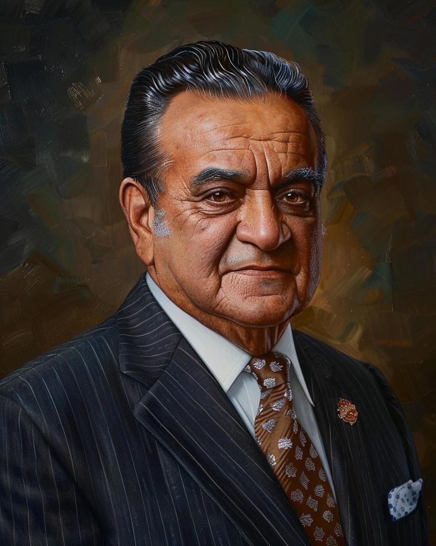 Tommy Mello smiling confidently, representing his impressive net worth in a business setting.