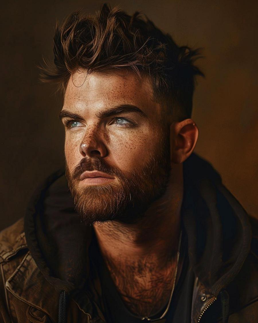 Dylan Scott posing with microphone, emphasizing his musical career and net worth.