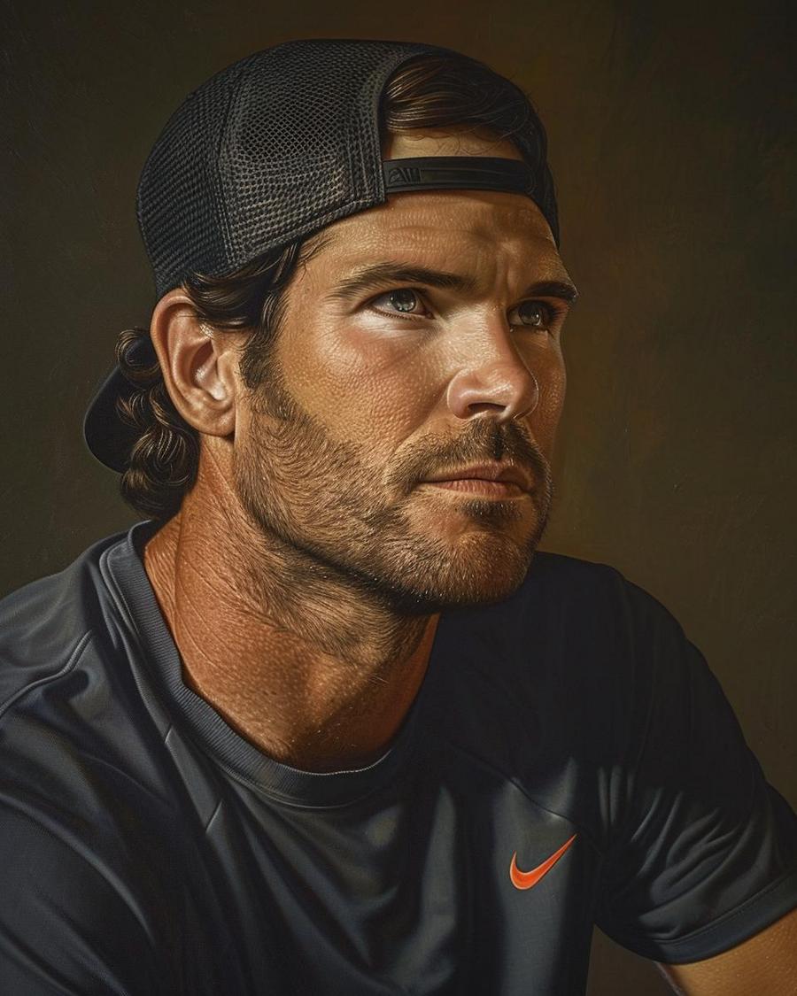 What Are Tommy Haas's Career Earnings? Tommy Haas smiling while holding a tennis racket, focusing on his net worth and career earnings.